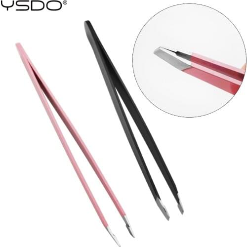 YSDO Eyelash Tweezers Stainless Steel Tweezers Cosmetic Beauty Curler Makeup Tools Eyelashes Extension for Professional Tweezers