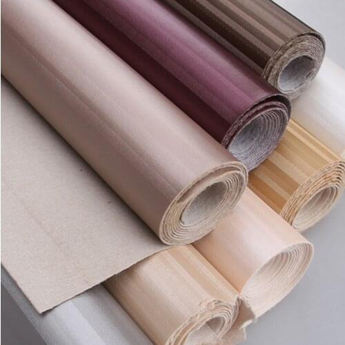 10 meters roll Flame retardant decorative artificial leather Bedside background sliding door Frosted stripes matt fabric