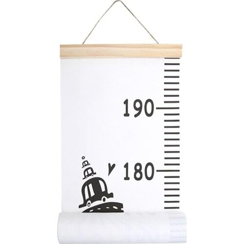 Nordic Style Removable Baby Kids Growth Chart Wall Sticker Children Growth Height Measure Hanging Ruler For Child Bedroom Decor