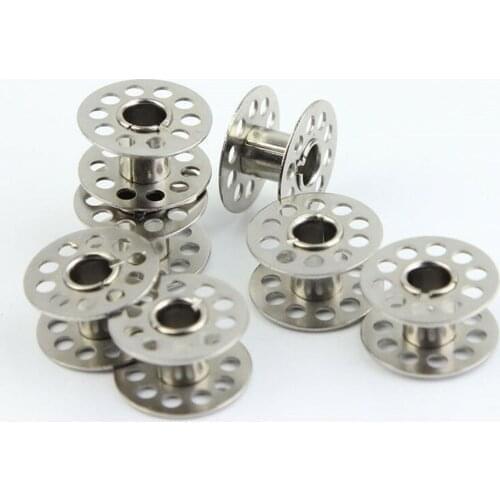 20Pcs Metal Bobbins Spools For Brother Janome Singer Sewing Machines Stainless Steel Bobbins Spools Sewing Craft Accessories