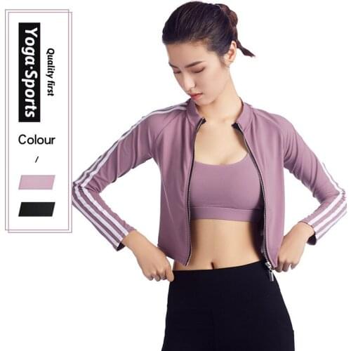 Clothes womens autumn long sleeve fast dry tight show thin navel exercise top running dance training fitness clothes
