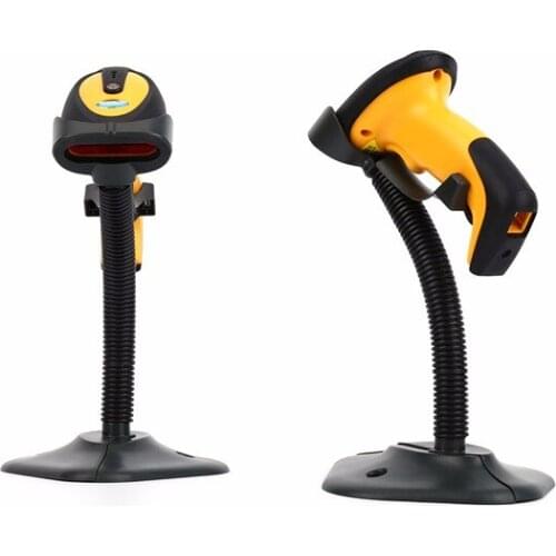 Handy barcode scanner, automatic barcodescanner with holder linear imaging sensor(CCD)