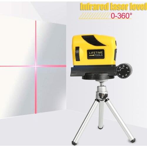 High Precision Infrared Laser Level Horizontal/Vertical Scriber Point/Line/Cross 0-360 Degree Measuring Instrument