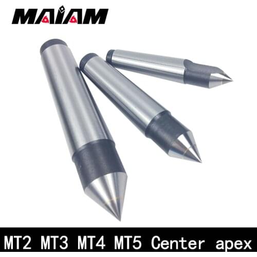 1pcs mt1 mt2 mt3 mt4 mt5 Lathes Tailstock Machine Tool Morse Taper Alloy Solid Dead Center Drilling Lathe machine center apex