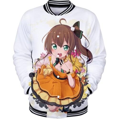 Women-clothing Natsuiro Matsuri 3D Holiday Men/Women Casual Baseball Uniform Streetwear Sweatshirt Kawaii Y2K Trendy a girl Tops