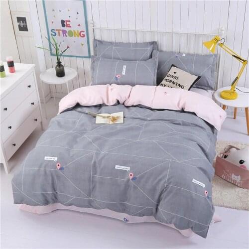 2020 Gray Nordic Duvet Cover 220x240 Pillowcase 3Pcs，Quilt Cover 200x200 Bed Cover，Blanket Cover，Queen King Size Bedding Set