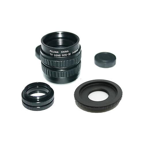 35mm F/1.7 C mount CCTV lens for Fujifilm Fuji FinePix X-Pro1 X Pro Camera macro lens