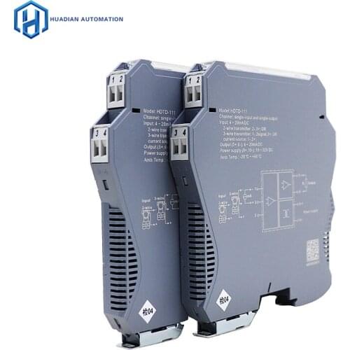 4-20mA to 0-10V Signal isolator transmitter signal distributor transducer 0.1%F.S 1 in 2 out voltage current converter