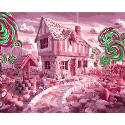 40X50Cm Frame Diy Olie Paint by Number Kits Abstract Acryl Verf Met Nummers Voor Volwassenen Thuis Decors Gift Easy