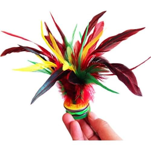 5pcs Colorful Feathers Shuttlecock Chinese Jianzi Foot Sports Outdoor Toy Game Dropshipping