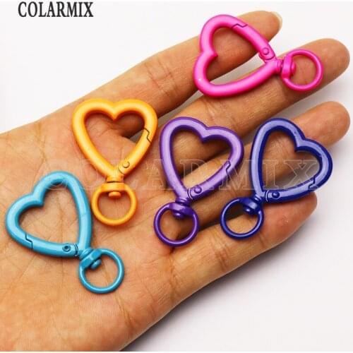 8Pcs Heart shape Enamel pendants for women jewelry Mix color Heart Pendant fashion jewelry pendant for women 5128