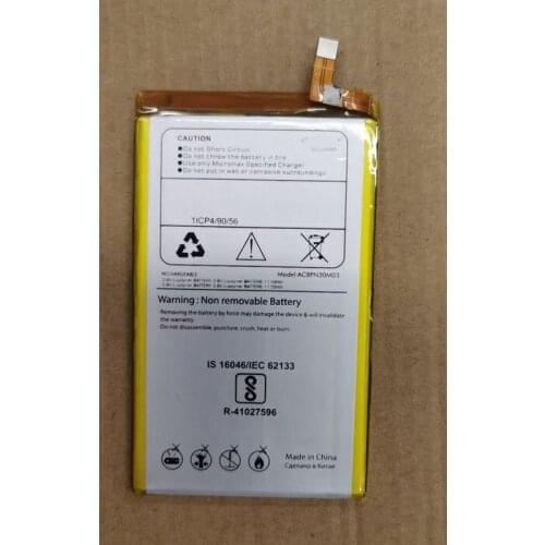 3050mAh/15.015Wh 3.85V ACBPN30M03 Battery For Micromax Li-ion Polymer Phone Batterie Battery