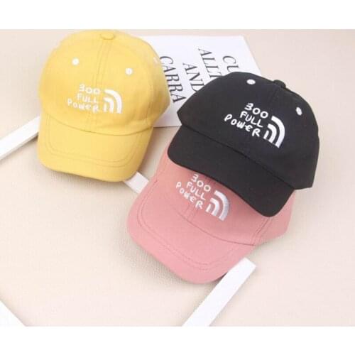 5Colors Baby 100% cotton Baseball Cap Girls Letter embroider Snapback Sun Protection Caps Kids Baby Trucker Sun Hat toddler