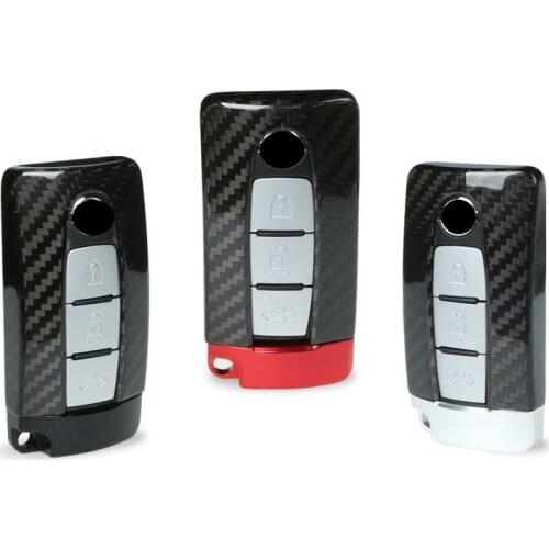 Carbon Fiber Smart Remote Key Fob Case Bag Key Shell Holder Cover For NISSAN R35 GTR G-TR 370Z 350Z