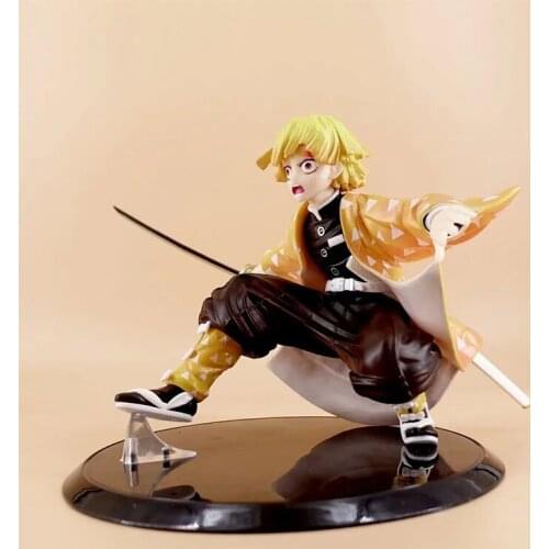 Demon Slayer Figures Agatsuma Zenitsu 1/8 toys Two Faces Model furnishing articles