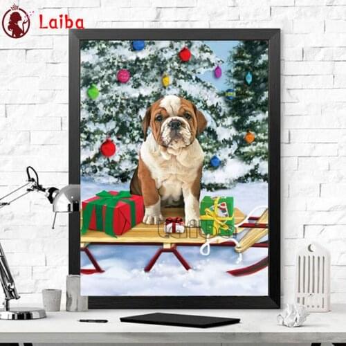 Full Square Round Diamond DIY Diamond Painting Lovely Pug Dog Diamond Embroidery Cross Stitch Mosaic Christmas gift Home Decor