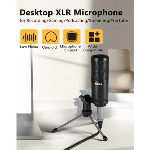 Karaoke recording studio connector headphone for youtube condenser directional microphones and headset
