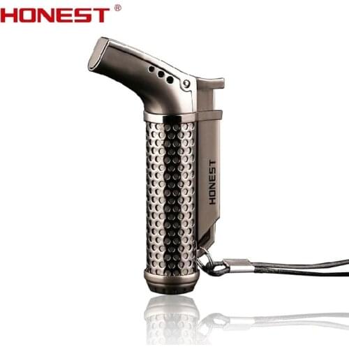 Honest Creative Butane Gas Inflatable Cigar Lighter Windproof Torch High Temperature Spray Gun Mosquito Outdoor BBQ Smoking Set