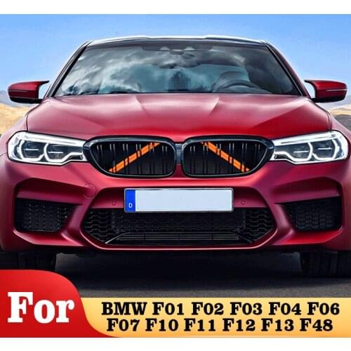 M Sport Style Front Grille Trim Strips Cover Frame Stickers For BMW F01 F02 F03 F04 F06 F07 F10 F18 F11 F12 F13 F39 F48