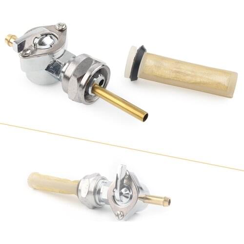 Motorbike Fuel Valve Petcock Straight for Harley Sportster Big Twin 1975-Up tanks with (22mm) 13/16" threads