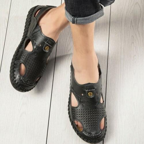 Men fashion shoes women leather roman slipper rubber sports sandals mens male sandal beach man sandalias sport for summer fish