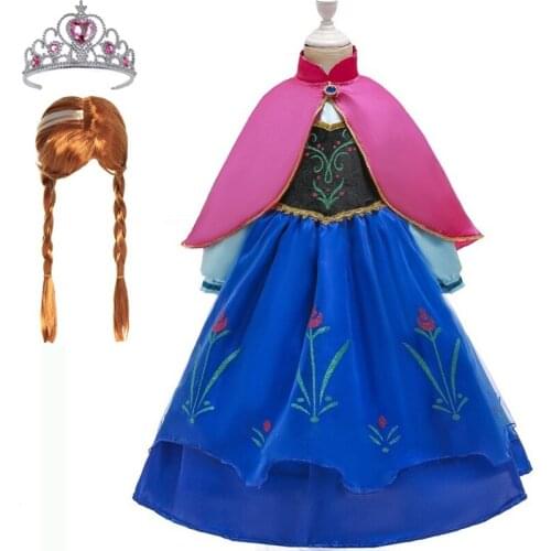 New Childrens Princess Dress Girl baby Princess Long Sleeve Party Dress cloak Kids Christmas Clothes