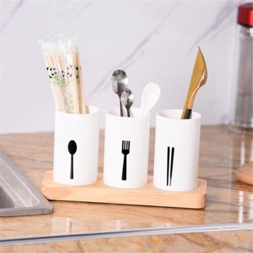 Tableware Bucket Chopsticks Knives And Forks Storage Rack Kitchen Bathroom Drainer Organizer