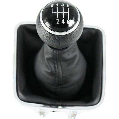 For VW Tiguan 2008 2009 2010 2011 New 6 Speed Car Gear Stick Shift Knob With Leather Boot