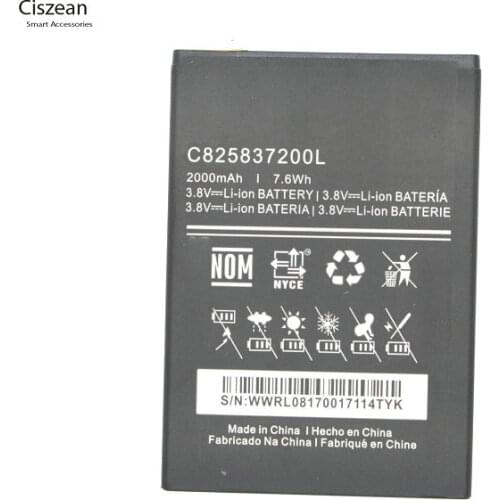 Ciszean 1x C825837200L Replacement Battery For BLU Neo X N070U N070L 2000mAh Batteria Batterij Batteries