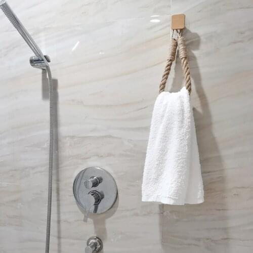 Towel Rack with Wooden Hook, No Nails, Set of Toiletries, Kitchen&bathroom Accessories Paper Towel Dispenser Wall Mounted