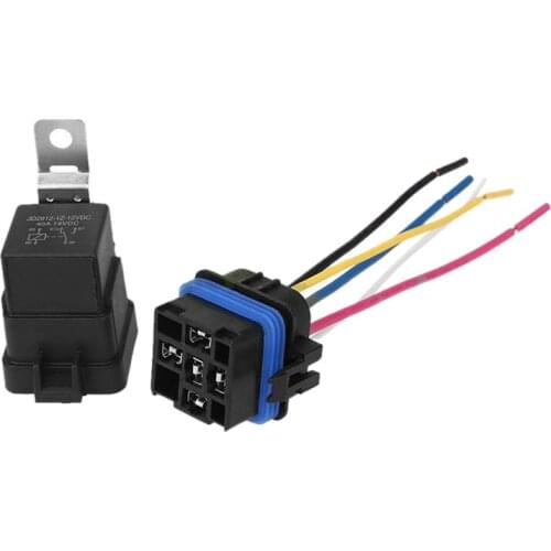 Waterproof Integrated Automobile Relay Dc/12V 40A Auto Relay & Socket 5 Pin