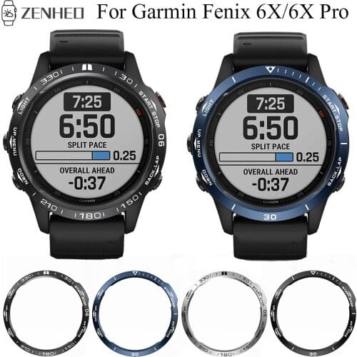 Bezel Ring Cover For Garmin Fenix 6X/6X Pro/6X Sapphire Metal Protective Ring Smart Watch Accessories