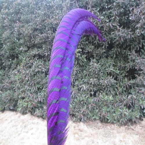 10 pcs/lot 32-40 inch/80-100 cm purple Lady Amherst Pheasant feather for Home Decoration,Wedding Party Decoration