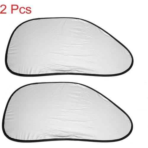 Uxcell 2PCs Car Side Front Window Foldable Sunshade Visor Cover Heat Insulation Summer Sun UV Side Window Sunshades
