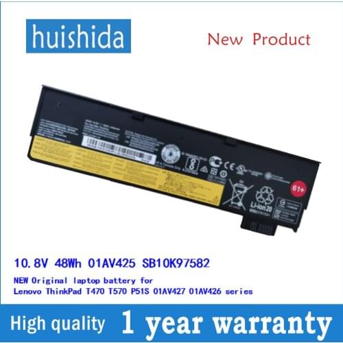 10.8V 48Wh 01AV425 SB10K97582 NEW Original laptop battery for Lenovo ThinkPad T470 T570 P51S 01AV427 01AV426 series