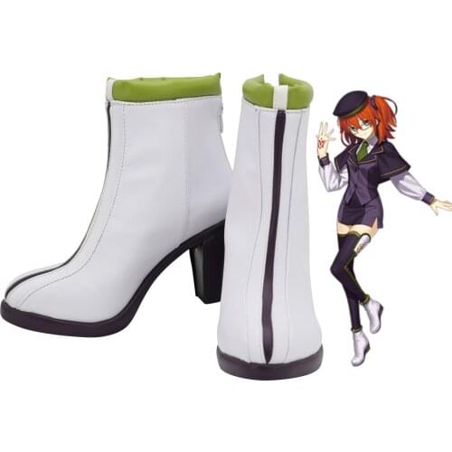 FGO Fujimaru Ritsuka White Shoes Cosplay Fate Grand Order Atlas Academy Fujimaru Ritsuka Cosplay Boots High Heel Custom Made
