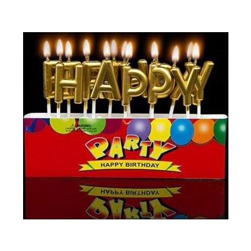 [RainLoong] Art Candle Happy Birthday For KIDS Party Candle Decoration