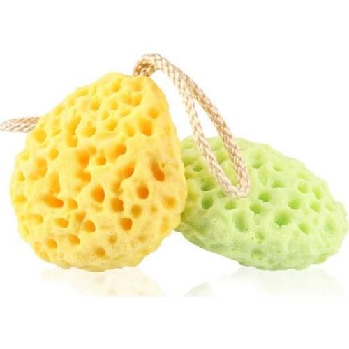 Baby Kids Sponge Bath Ball Honeycomb Shape Shower Brushes Body Cleaning Supplies AN88
