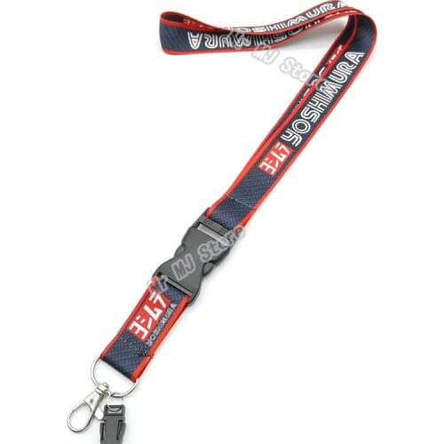 Hot sale JDM Style Yoshimura Fashion Tags Employees Card Callphone Lanyard Keychain Bike Motorcycle Auto Keyring Accessories