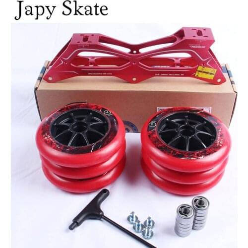 Japy Skates 100% Original Powerslide Speed Skate Frame 3*125mm 260mm With 125mm Powerslide Wheels For 165mm Spacing Distance