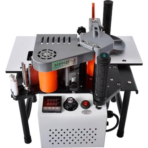 SC-40 Small Manual Edge Banding Machine Double Side Gluing Portable Edge Bander Woodworking Edge Banding Machine 110V/220V 1200W
