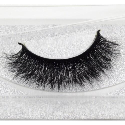 Visofree Fashion 3D Real Mink Strip Lashes Thick Long Soft Eye Lashes Make Up Gliiter Packing A09