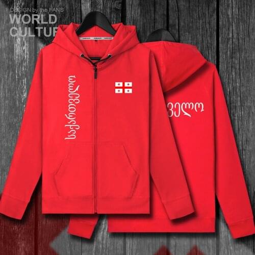 Georgia GEO Georgian mens fleeces hoodies winter jerseys men jackets and tracksuit clothes casual nation zipper coats new 2018