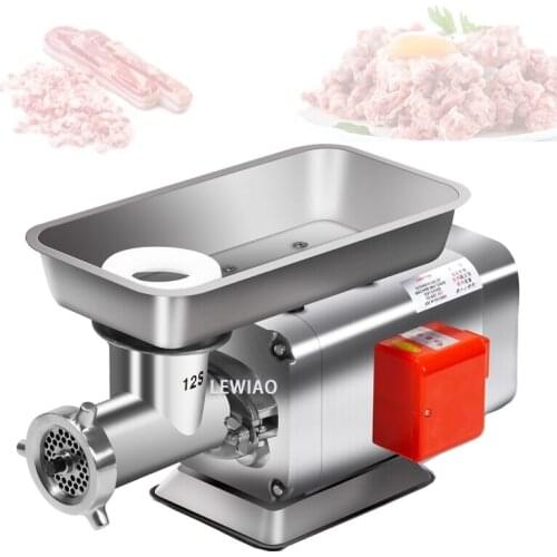 Frozen Meat Grinder 120kg/h Commercial Ground Meat Electric Meat Mincer Stainless Steel Meat Processing Grinder