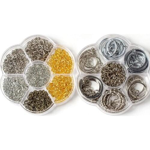 REGELIN DIY Handmade kit 1Set Jewelry accessory Kit Findings/Keychain Keyring kit/Jump Rings Fit Jewelry Accessories for DIY