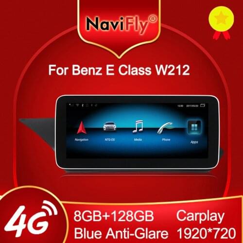 New Arrival! 8GB+128GB 12.5" Blu-Ray Android Car DVD Navi Player for Mercedes Benz E Class W212 2009-2015 Car Monitor Audio