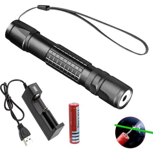Hunting high power green laser usb charging adjustable scorch green laser pointer 532nm 500 to 10000 meters Lazer 018 series