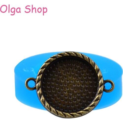 OYL088 31.4mm Mirror Frame Silicone Pendant Silicone Mold - for Fondant, Cake Decorating Tools, Gum Paste, Resin Clay, Jewelry