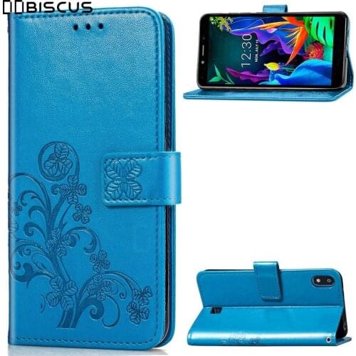 Luxury Flip Leather Wallet Soft TPU Silicone Case For LG K20 2019 on LGK20 2019 K 20 Cover
