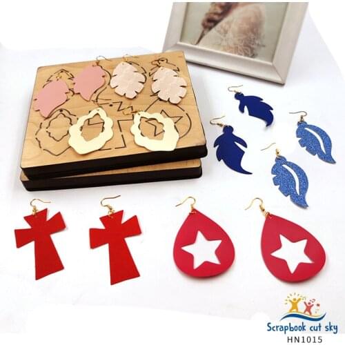 Earrings, Many Styles HN1015 Muyu Wooden Mold Cutting Dies Suitable For Market General Machines